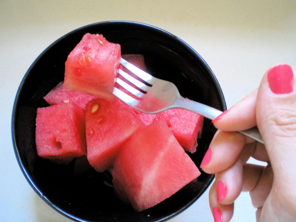 Il principio di funzionamento della dieta del melone d'acqua